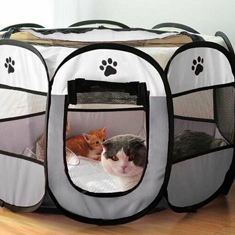 8 Panel Pet Tent Playpen Dog Cat Play Pen Bags Kennel Portable Puppy Crate Au — image 4