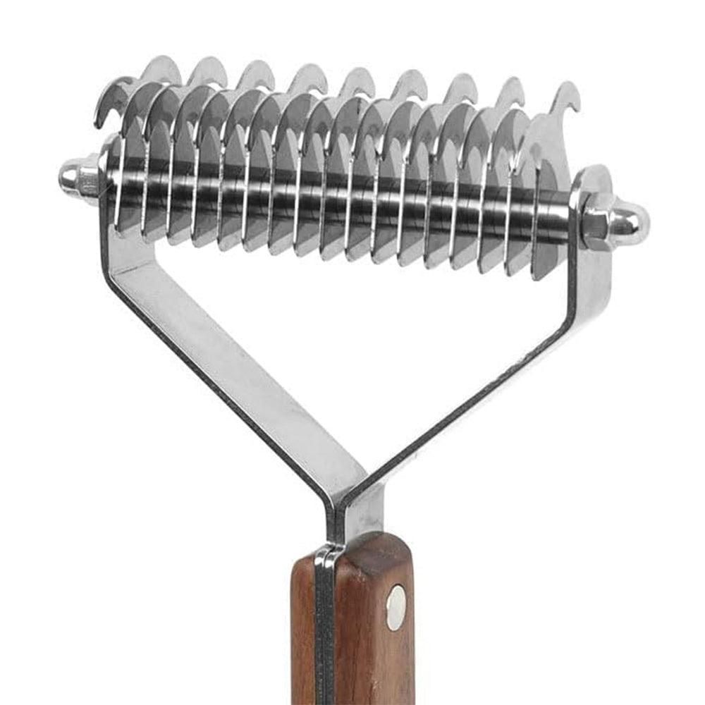 Large 2-Sided Undercoat Rake for Dogs & Cats Pet Grooming Dematting Brush β image 2