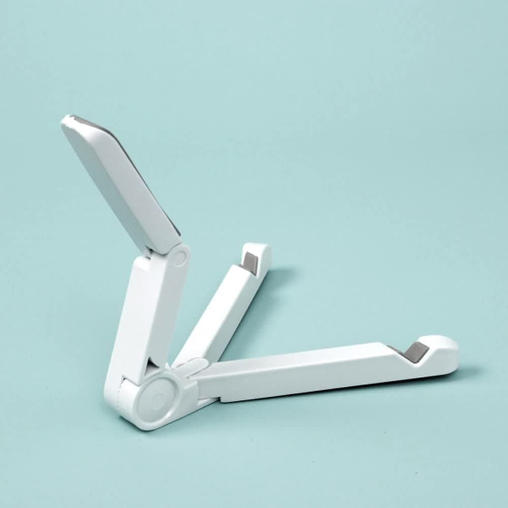 Adjustable Smartphones Tablets Holder Foldable Portable Stand Adjustable Tablet Holder Stand,Desktop Solid Universal (White) — image 4