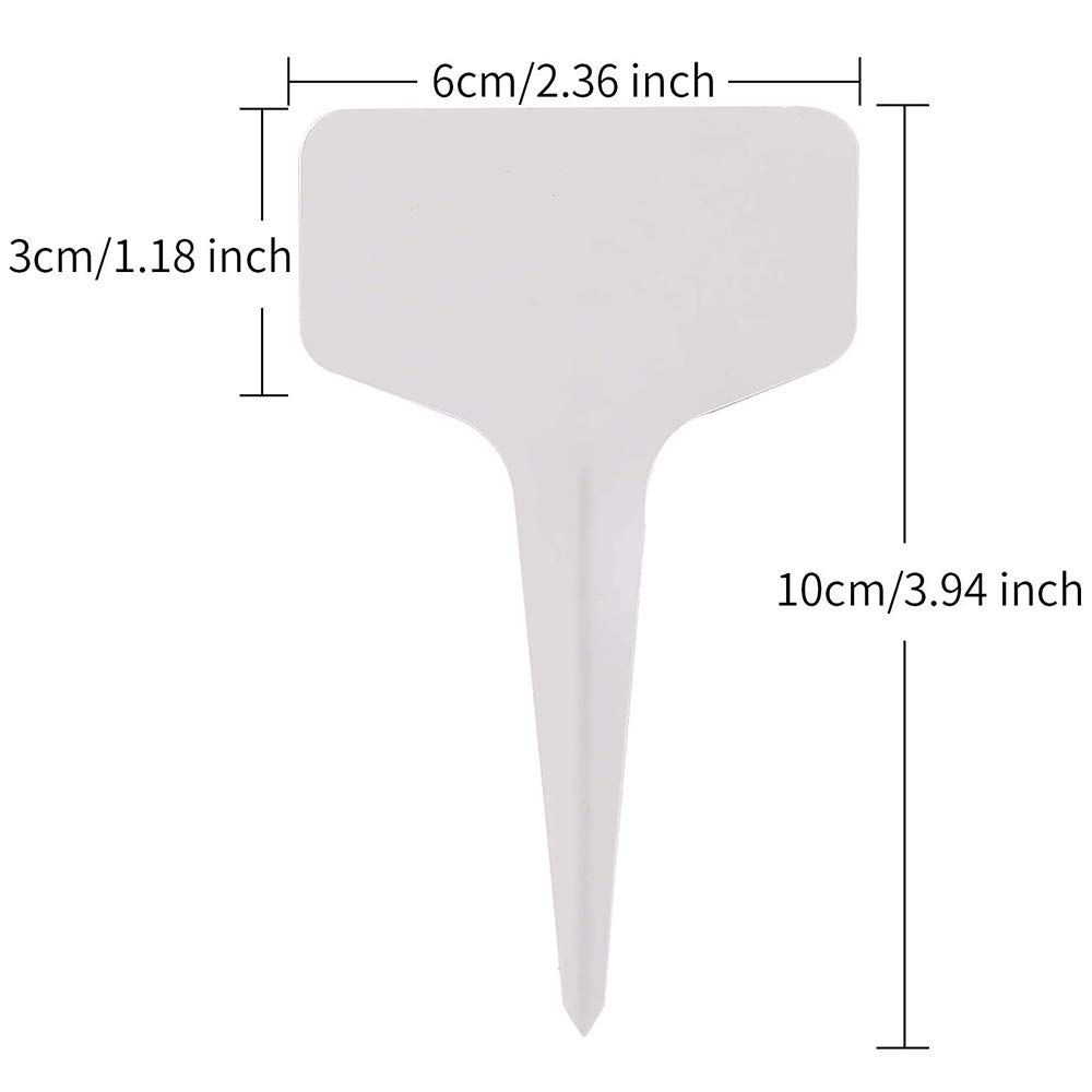 Plant Labels, Plant Remark Name Sign, 100pcs White Flower Plastic Signs Waterproof Potting Name Markers, Record Plant — image 5