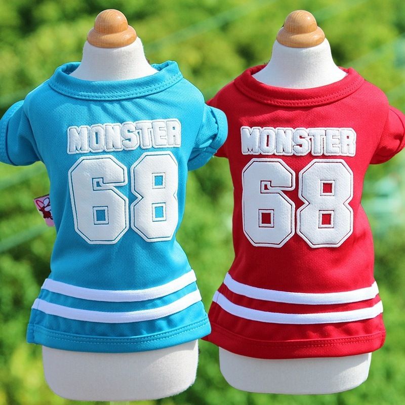 Pet T Shirt Cotton Little Monster Navy blue XXS — image 2