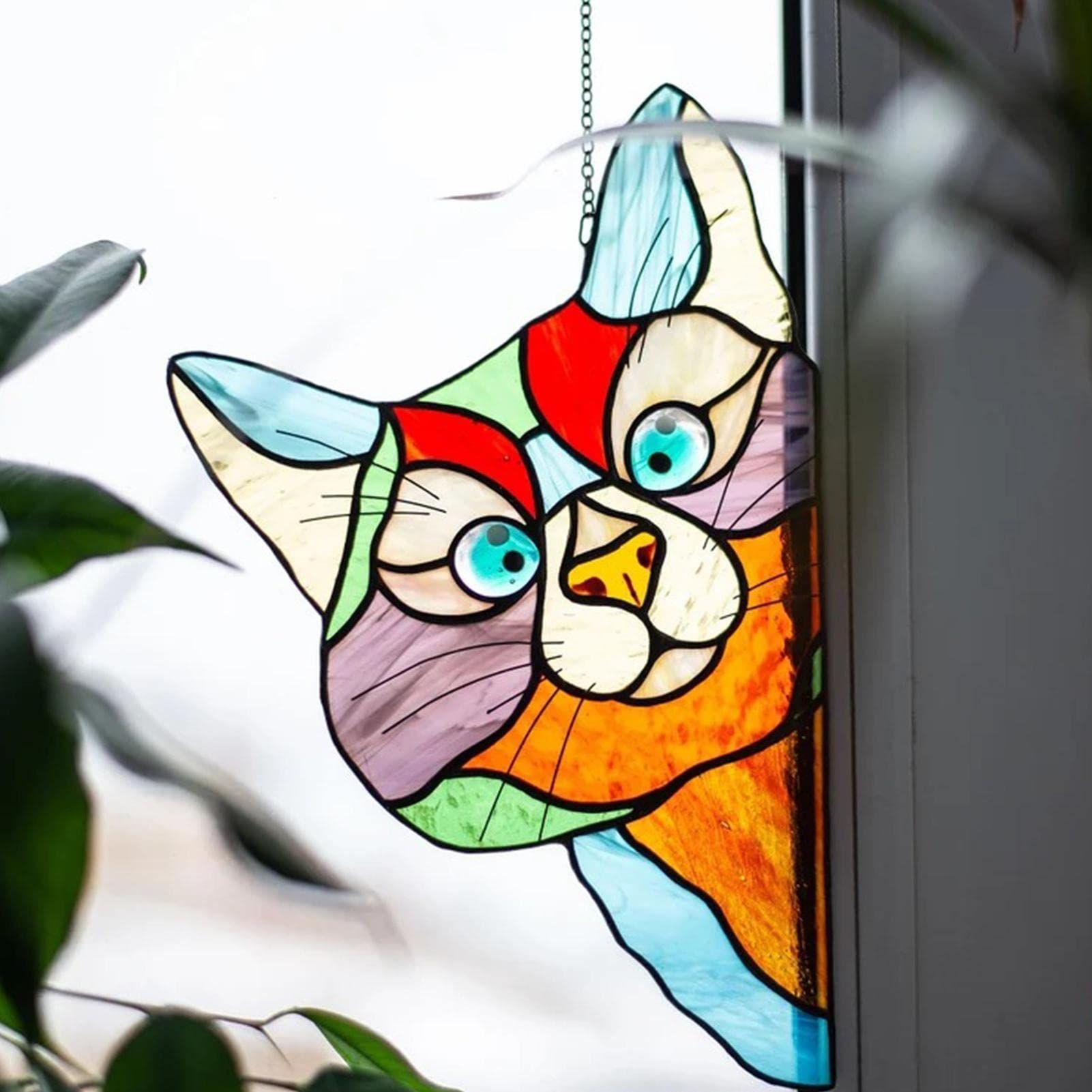Funny Stained Glass Window Corner Decor โ image 2
