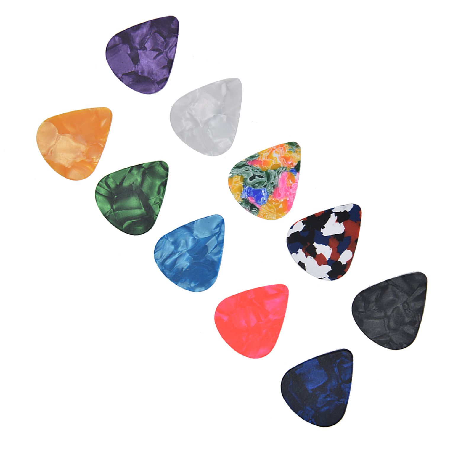 10Pcs Guitar Picks Boost Bass Portable Colorful Retro Cosmic Star Sky Pattern Guitar Pick for Bass Banjo Ukulele0.96mm Silver Box โ image 5
