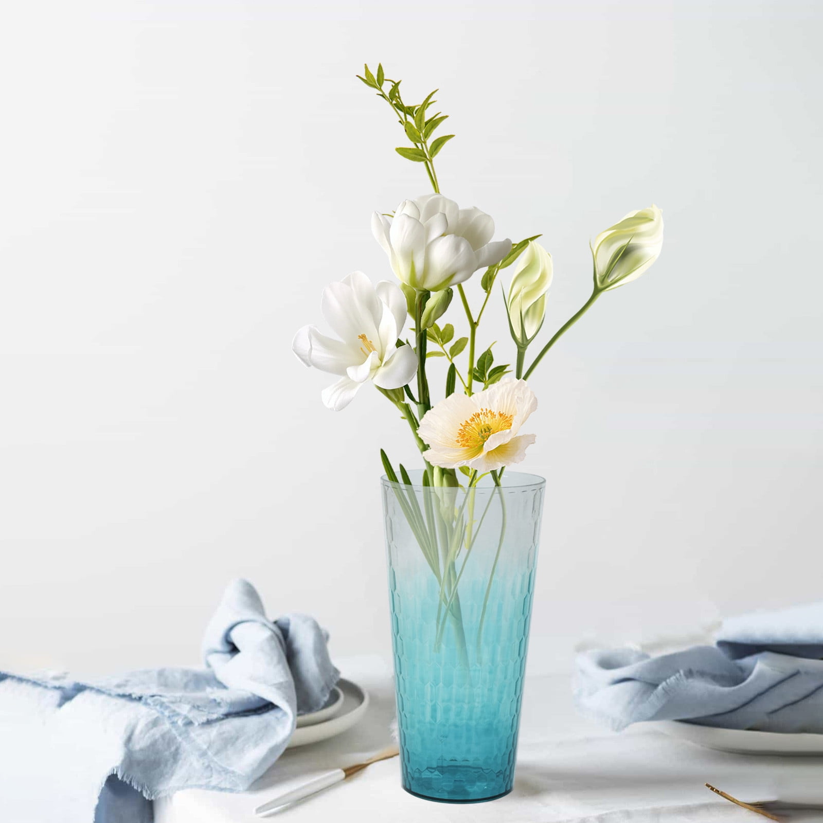 Two-Tone High-Transparency Glass Vase - Multi-Color Flower Bucket for Living Room Decor, Floral Arrangements & Plant Cultivation (Serviceable Home Decoration โ image 4