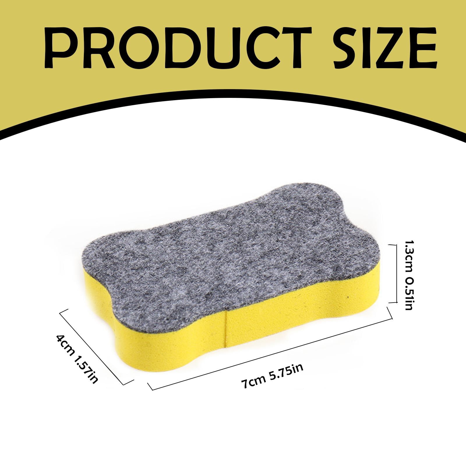 Magnetic Blackboard Eraser Green Whiteboard Dry Eraser Bone Shape Suitable for Scho-ǒls Homes and Red Yellow Blue and One Size Green — image 3