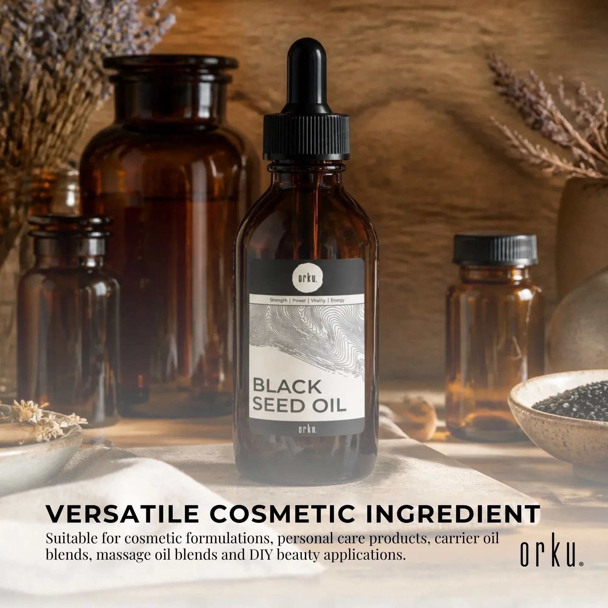 Orku 25ml Black Seed Oil Pure Cold Pressed 100% Ethiopian Nigella Sativa Cumin — image 4