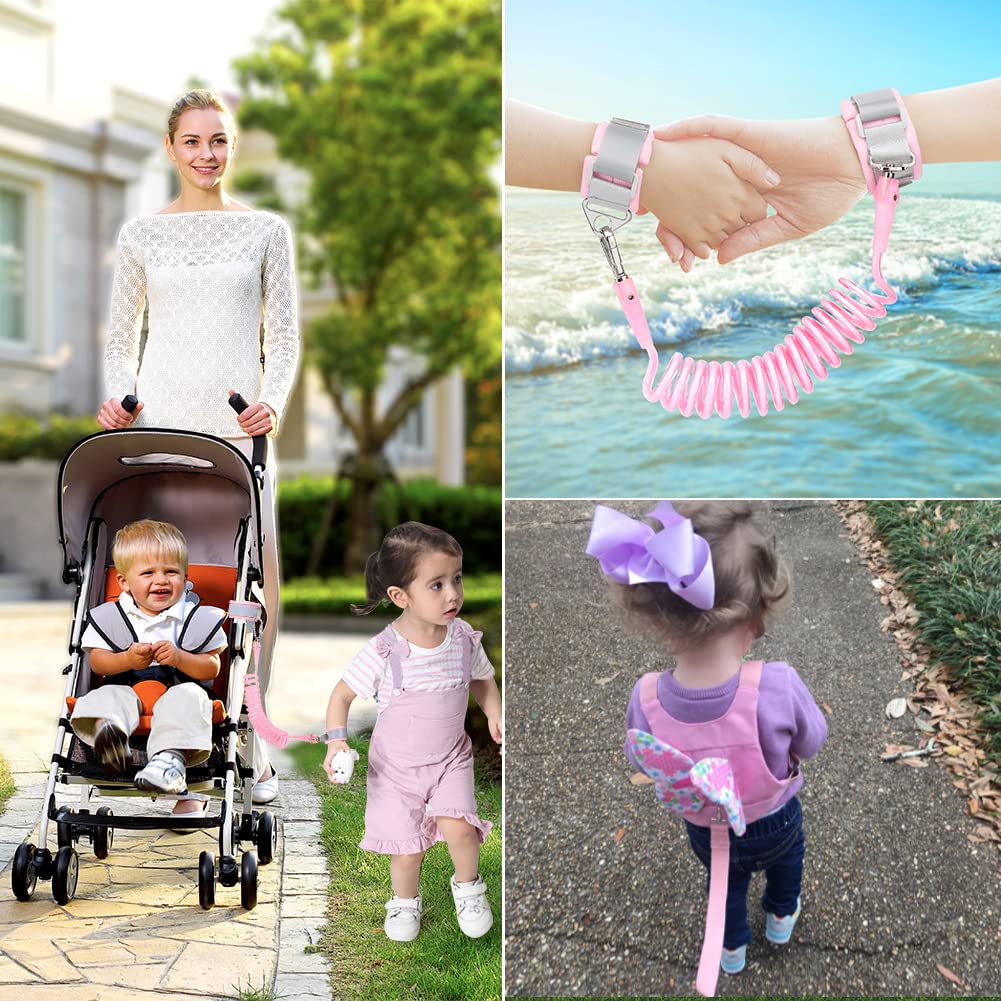 3 in 1 Toddler Harness Leashes + Anti Lost Wrist Link, Kids Harness Children Leash for Girls, Child Anti Lost Leash Baby Cute Harness Belt Strap Hold Kids — image 6