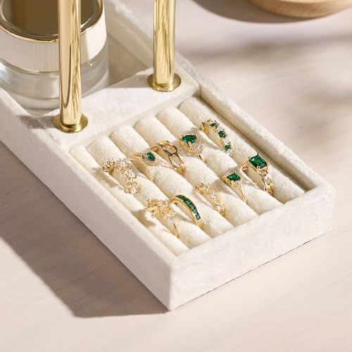 2 Tier Bracelet Holder Display, Necklace Holder Organizer, Velvet Necklace Holder | Jewelry Tree | Jewelry Towers | Jewelry Stand Organizer for — image 5