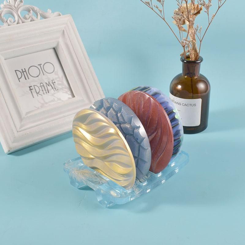 Coaster Cup Mat Mold Wave Diamond Pattern Silicone Mould for Epoxy Resin Casting โ image 3