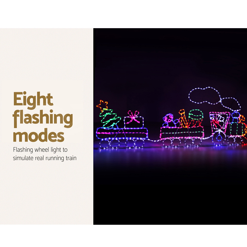 Jingle Jollys Christmas Lights LED Train Xmas Decoration Multi Colour โ image 6