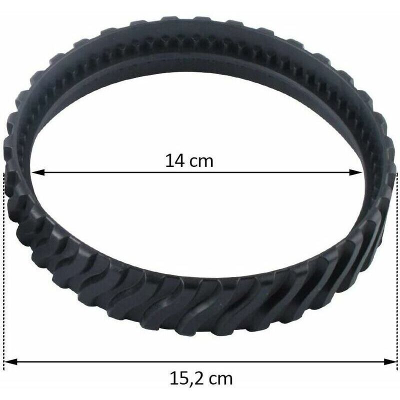 4 Replacement Tracks for Pool Cleaner Compatible with Zodiac Baracuda MX6 and MX8, Black Tire Track Wheel R0526100 — image 4