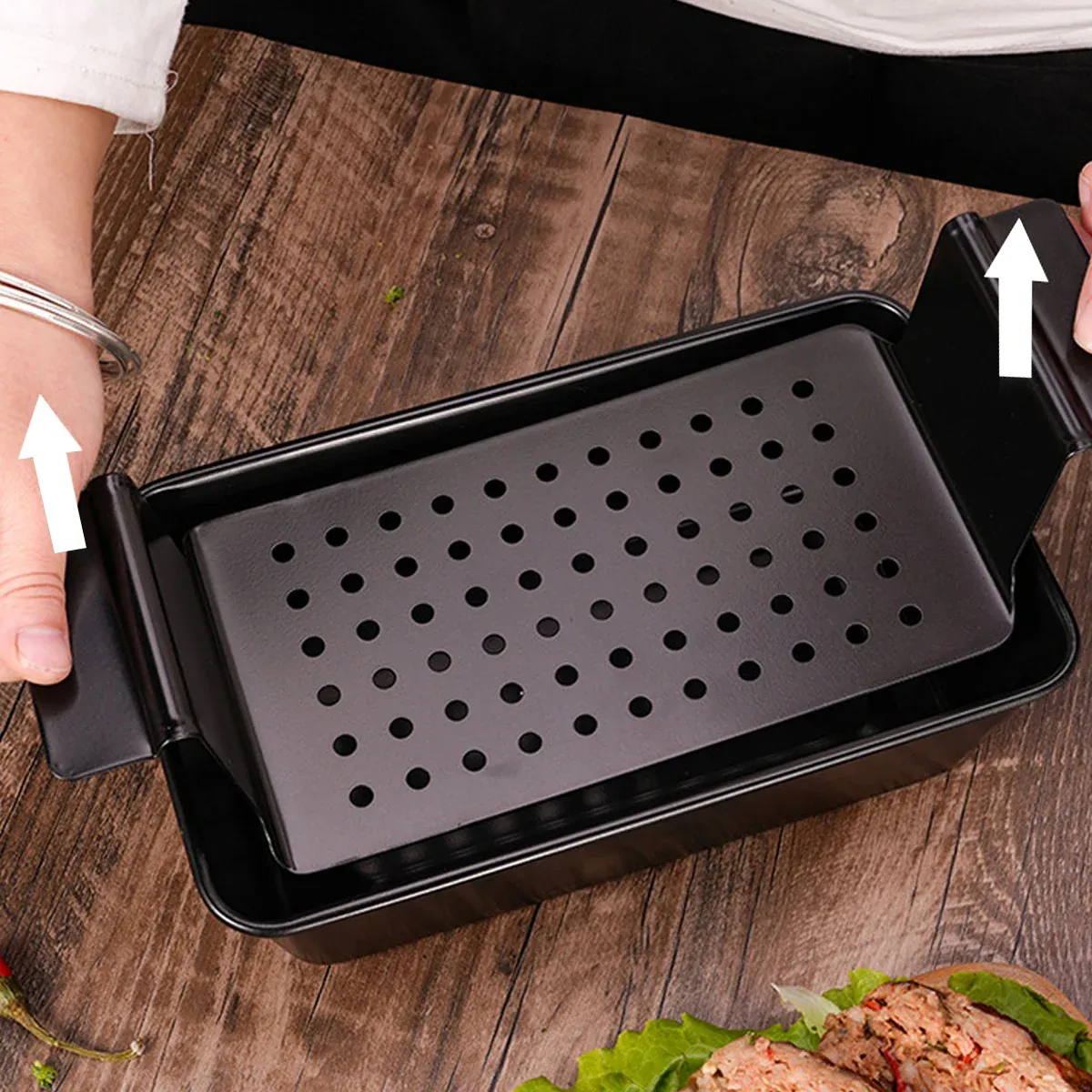 Non-stick Toast Box Loaf Bread Tin Pan Mold With Drain Tray Kitchen Baking Tool โ image 4