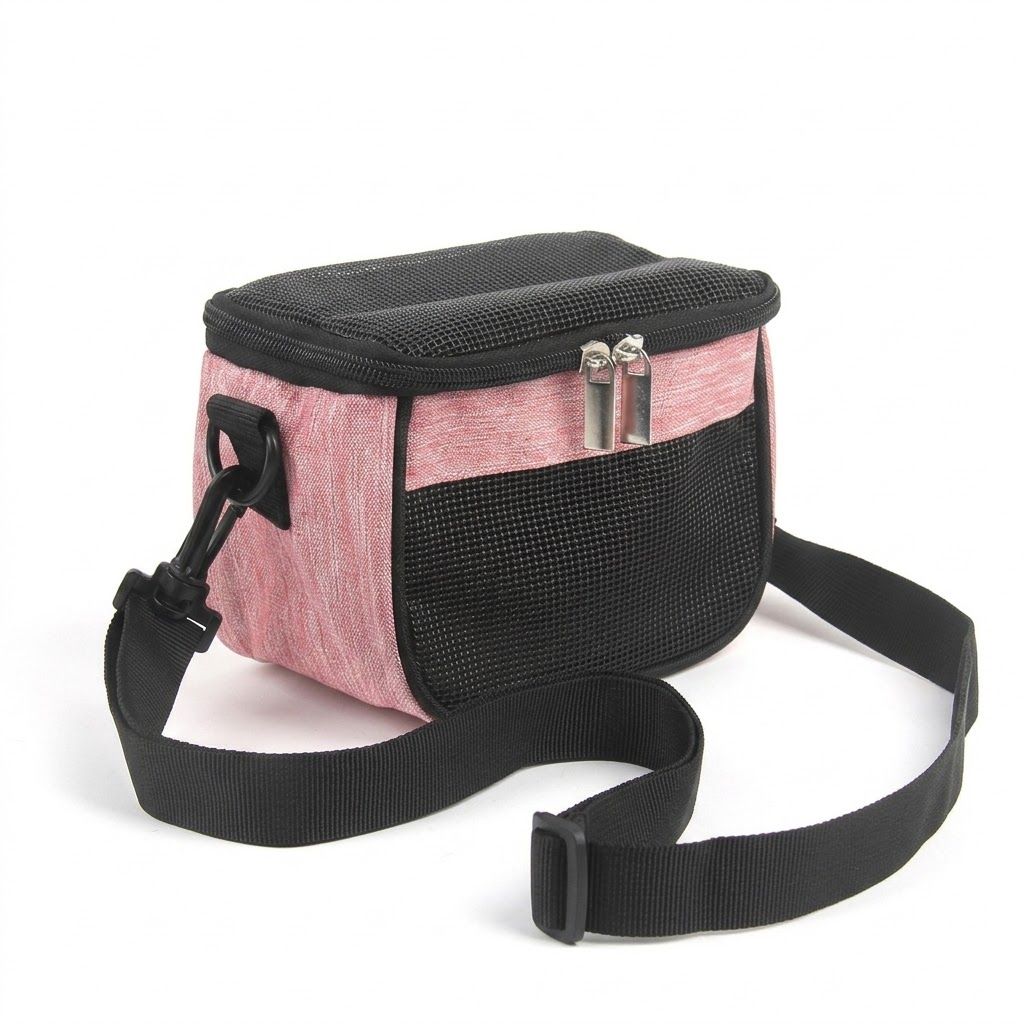 Compact Pet Carrier Sling Bag for Small Animals – Breathable Oxford Mesh Travel Tote with Adjustable Shoulder Strap, Ideal for Hamsters, Squirrels, Hedgehogs