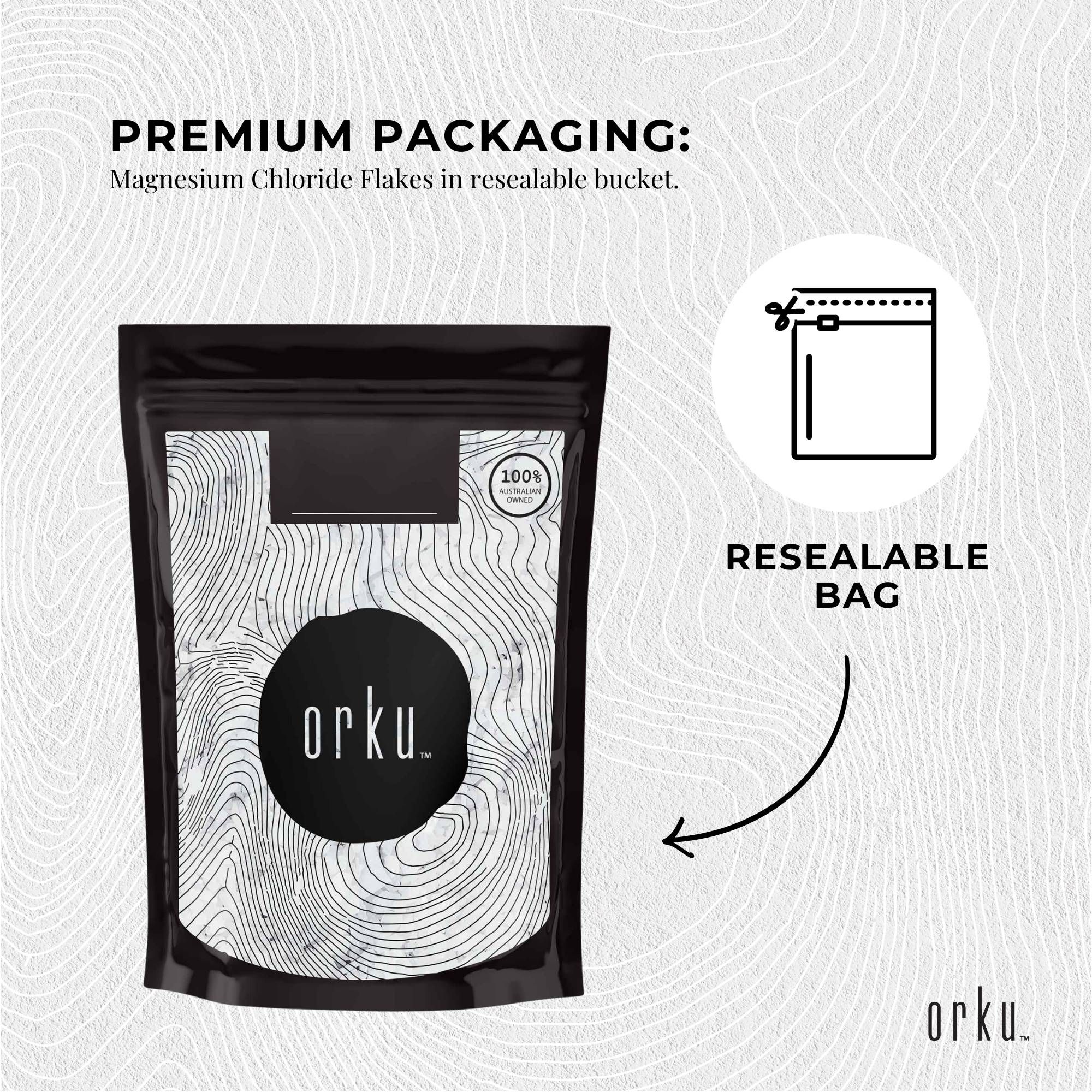 Orku 1Kg Magnesium Chloride Flakes Hexahydrate - FCC USP Spec Bath Salts โ image 6
