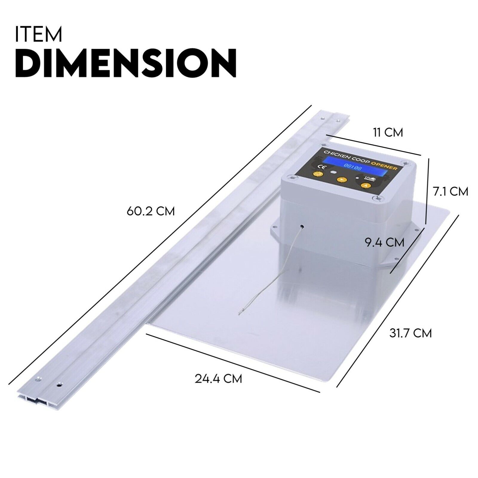 Chicken Coop Door with Digital LCD Screen to manage Timer and Sensor — image 6