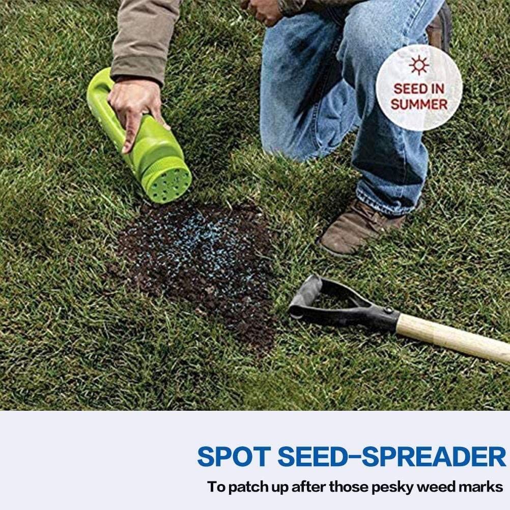 Spreader Shaker Salt Seed Spreader for Seeds 2L Ice Melt Tool Garden Fertilizer Plant Food Spreader Adjustable Handheld Lawn — image 3