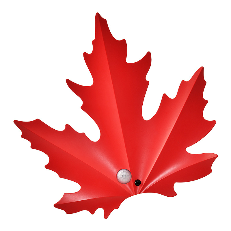 2 Pcs Maple Leaf Smart Motion-Sensing LED Night Light – Magnetic & Self-Adhesive — image 2