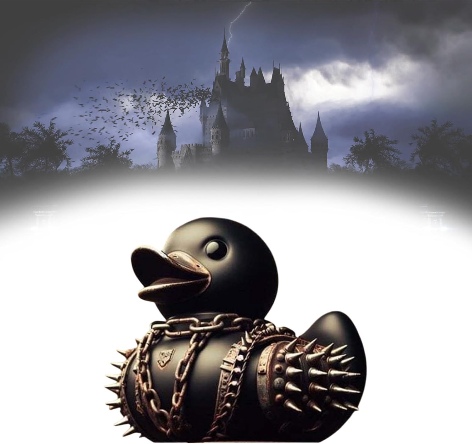 Duck,Dark Punk Gothic Style Ducks,Handsome and Unique Duck Decorative Ornaments for Bars,Cabinets,Desktops,Cars — image 4