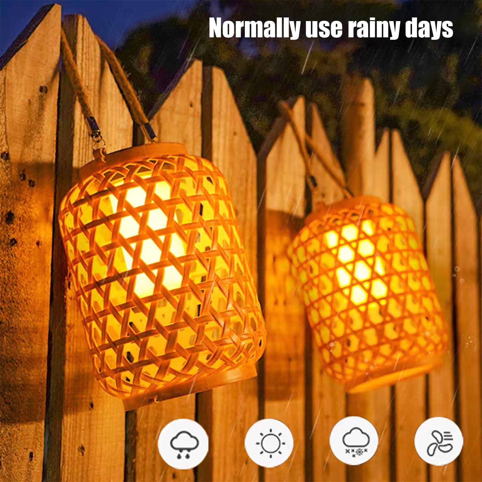 Solar Lanterns Outdoor Hanging Lantern Lights, Hollowed-Out Metal Decor Lantern, LED Decorative Garden Light - Delicate Garden Decoration For Patio(1pack) â image 6