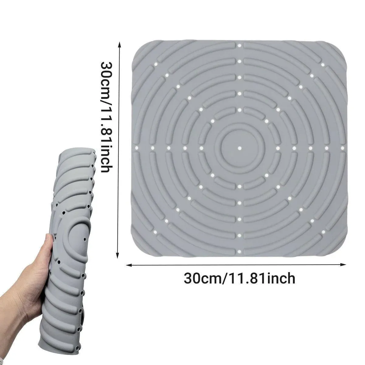 Washable Silicone Nesting Box Bedding Reusable Under Bedding for Chicken Coop - Black-2PCS — image 4