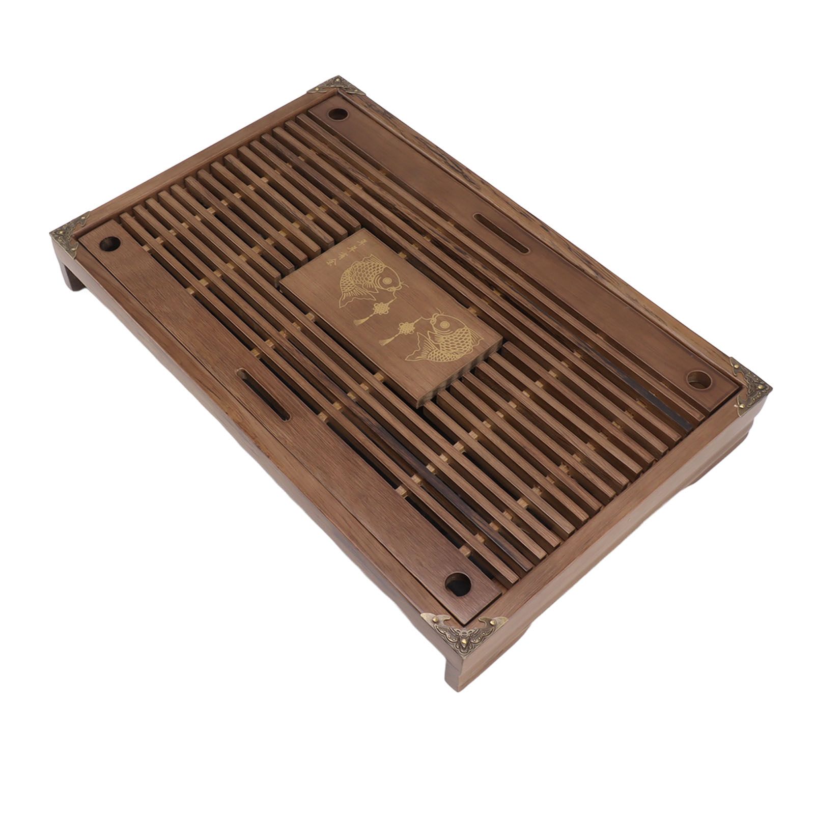Water Storage Tea Tray with Drainage Tool Hose Non Fading Water Drainage Tea Serving Tray for Home Type B โ image 2