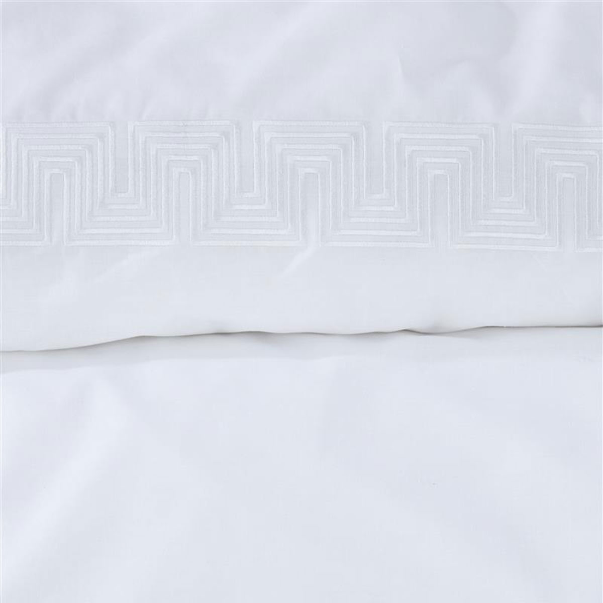 Riviera Maison Elowen White Cotton Quilt Cover Set Queen — image 3