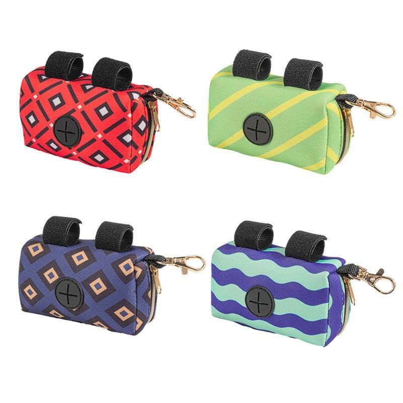 Pet Pouch Dog Poop Bag Container Dispenser Puppy Pick-Up Poo Waste Bags Holder - Purple — image 3