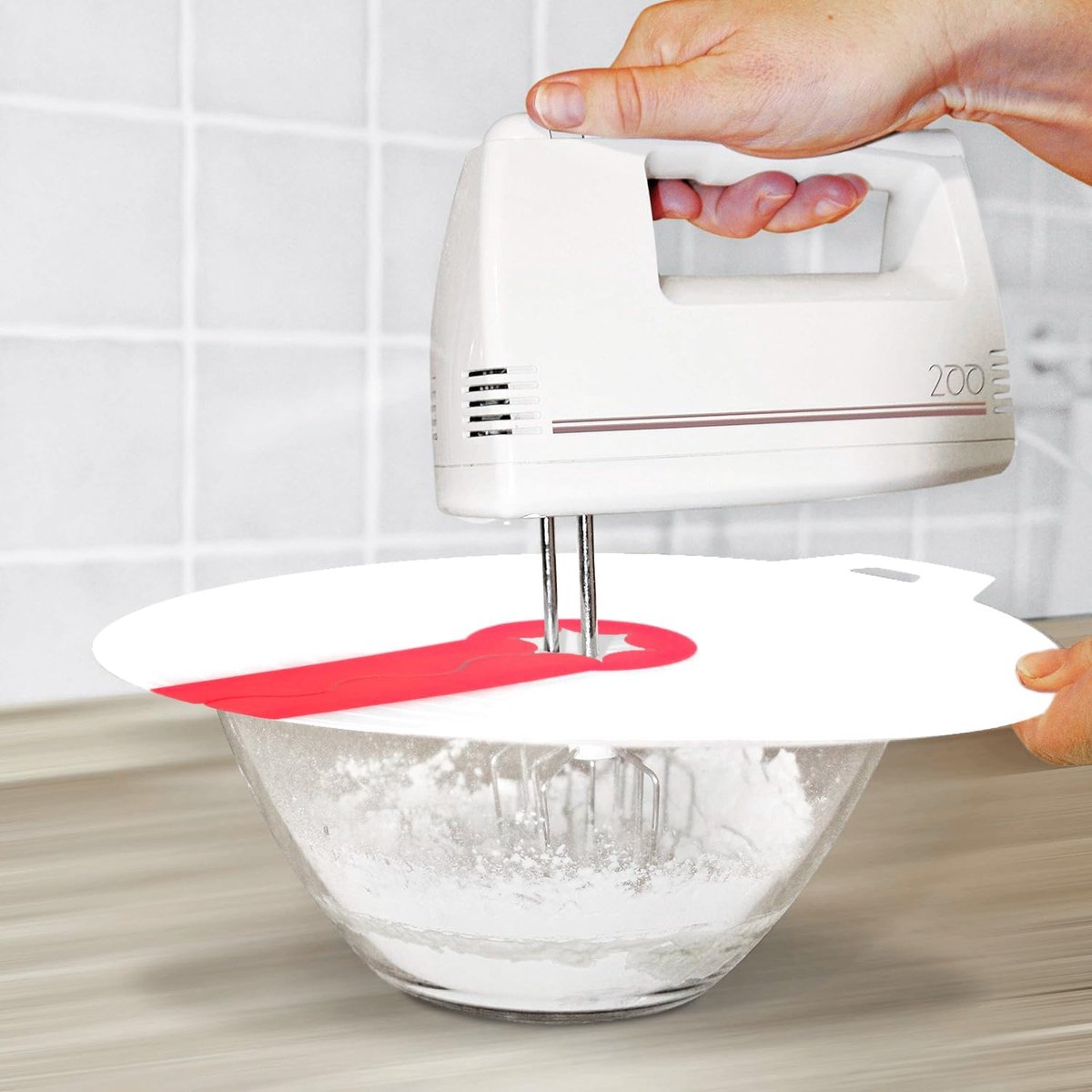 Immersion Blender Splatter Guard - Splash Guard for Mixer - ø 34 Cm - Whisk & Beater - Silicone Anti-Splash Lid - Universal - Fits Most Immersion Blenders — image 3