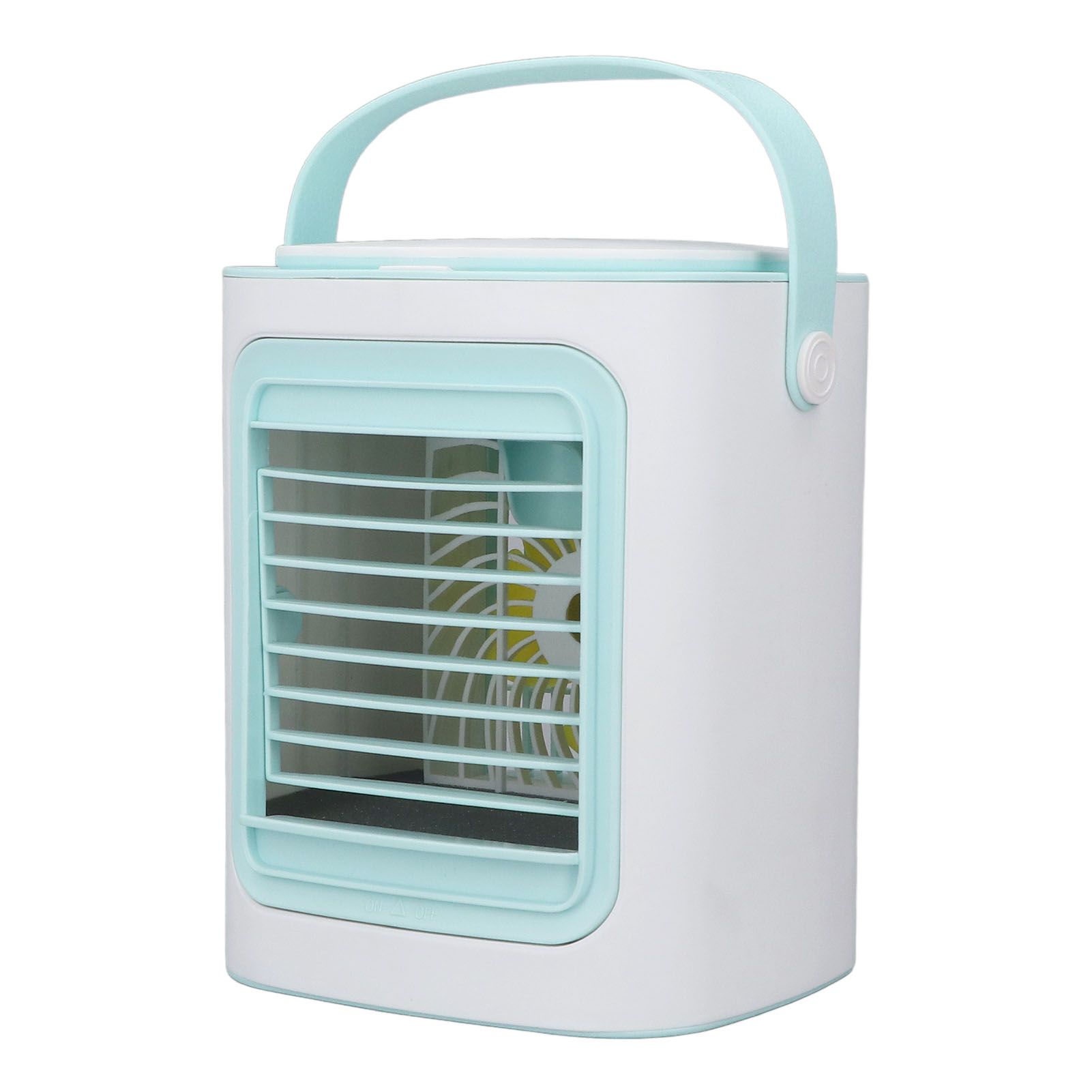 Table Air Cooler Humidification 3 Gear Adjustable Portable Strong Wind USB Port Charging Air Conditioner Fan for Home — image 2