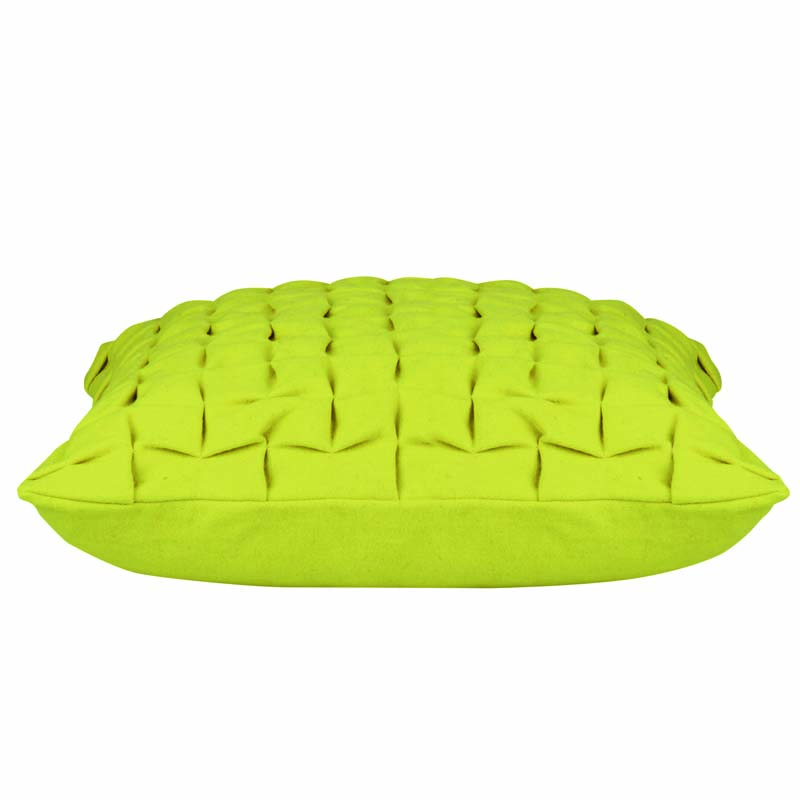 Pack of 4 Flux Mustard Yellow 3D Textured 45cm x 45cm Cushion Covers — image 2