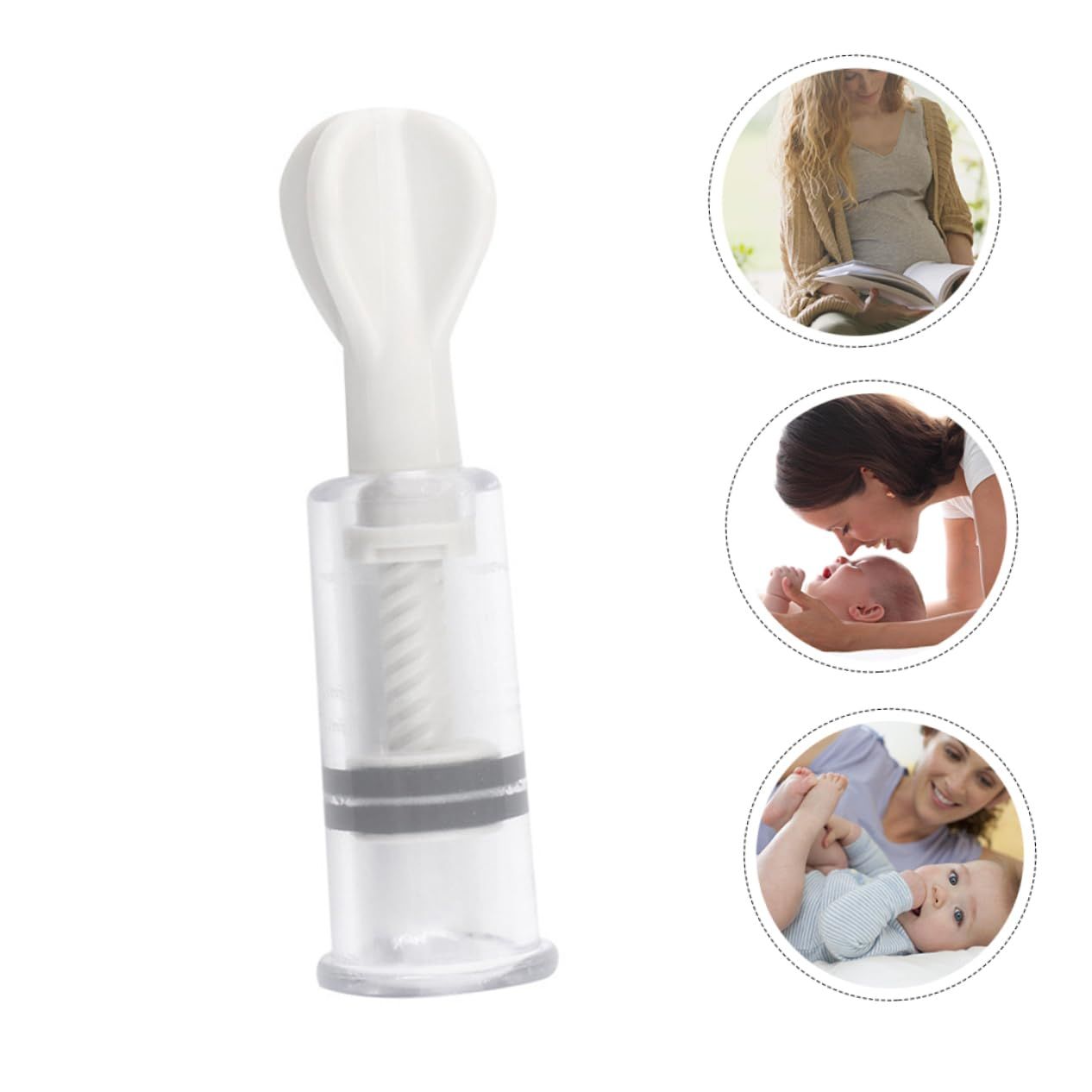 Nipple Suction Cups, Breastfeeding Care, Nipple Retractor, for Women with Inset Nipples and Breastfeeding Electric Foot Massage