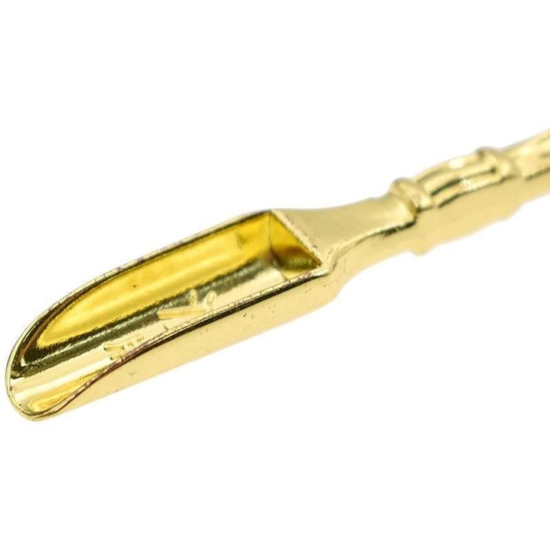 2PCS Gold Mini Scoop Spoon Metal Powder Spatula for Kitchen Craft or Resin Use โ image 4