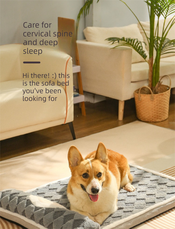Thickened Soft Pet Bed Mat L Size Light Green Comfortable Large Dog Sleeping Pad Washable Cushion for Big Dogs and Cats All Season Use โ image 2