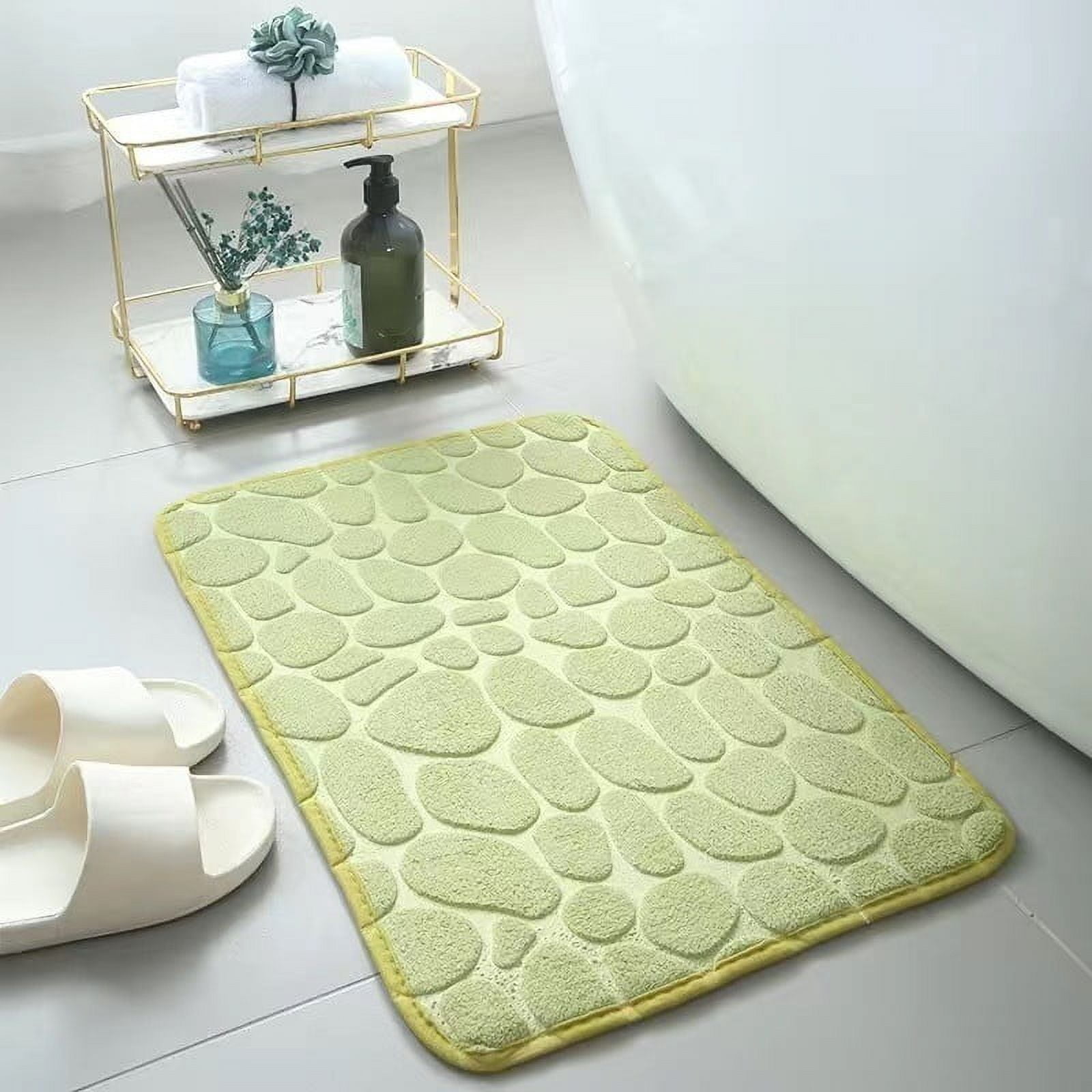 Bathroom Rugs Set 2 Piece, Super Absorbent & Soft Non-Slip Velvet Toilet Rug & Bath Mat, Quickly Dry Thicken Bath Mats for Bathroom, Kitchen, Door Mat โ image 2
