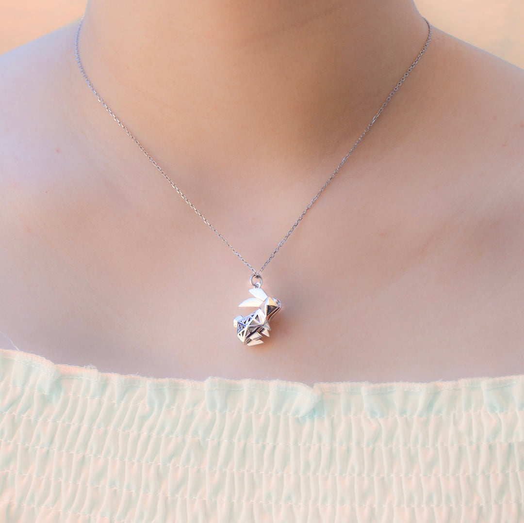 Gift Box - Rabbit White Gold Aroma Necklace + Purify Oil Blend โ image 3