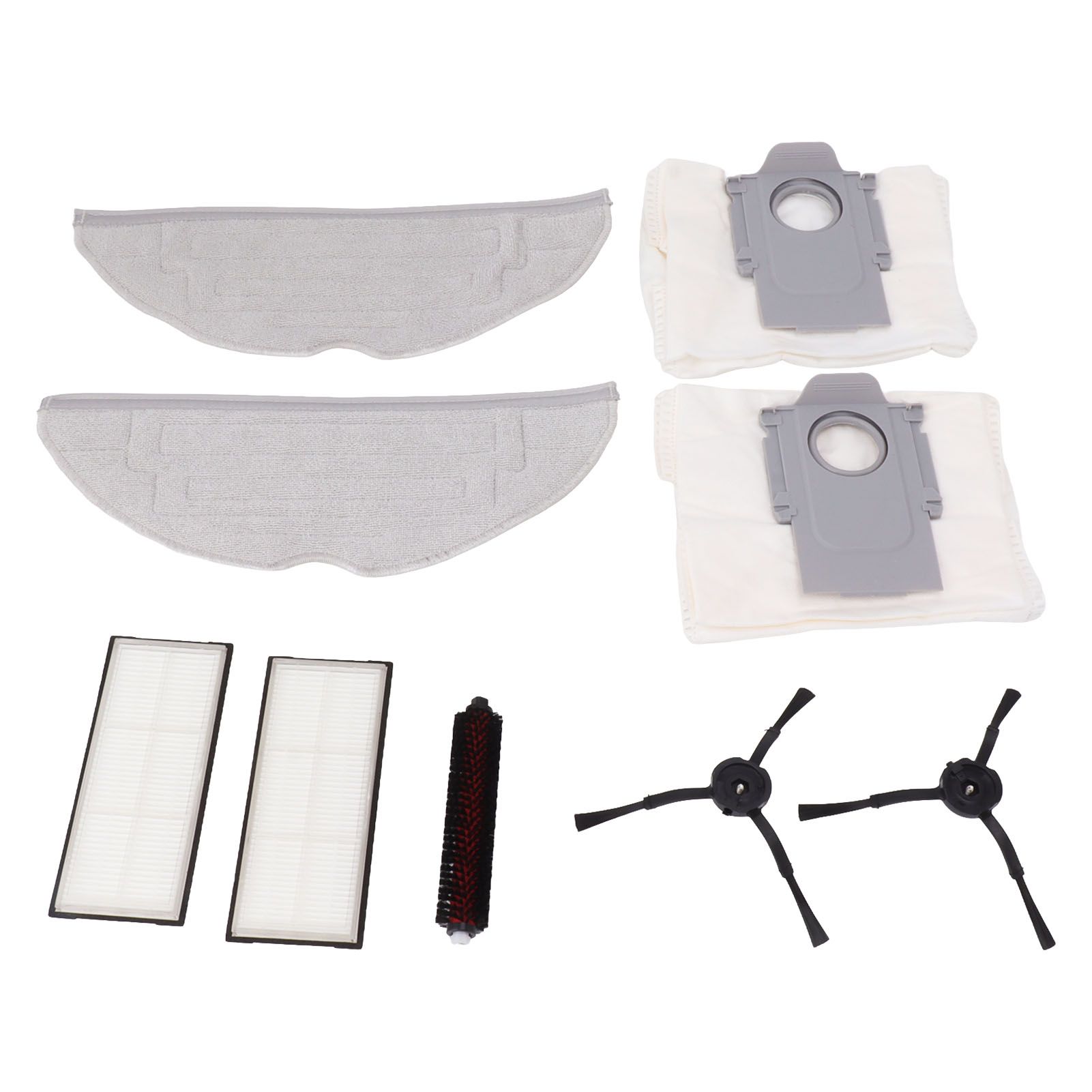 Vacuum Cleaner Accessories Kits for Roborock G20 Include 1 Mop Self Cleaning Brush 2 Mop 2 Dust Bag 2 Filter 2 Black Side Brush — image 2