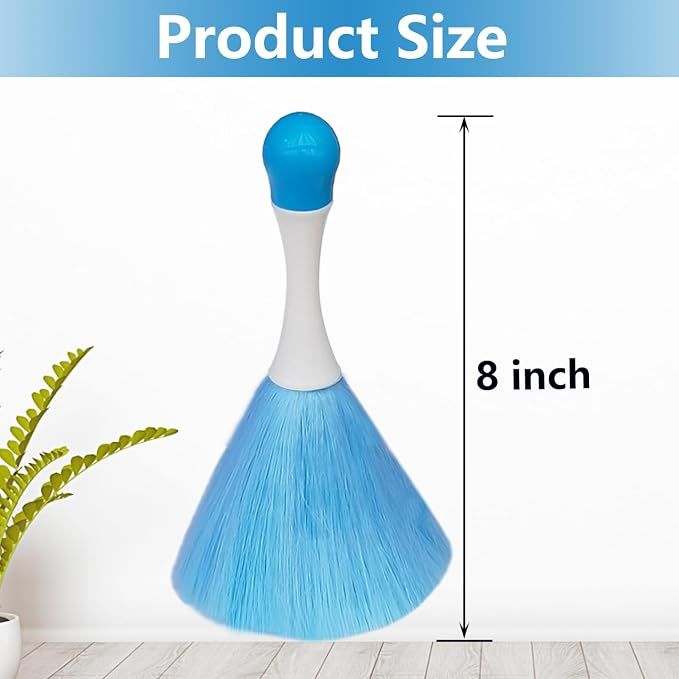 4 Pack 8" Hand Grips Microfiber Washable Duster, Suitable for Light Daily Household Dusting, Electrostatic Feather Duster Brush,Cleaning Supplies for — image 2