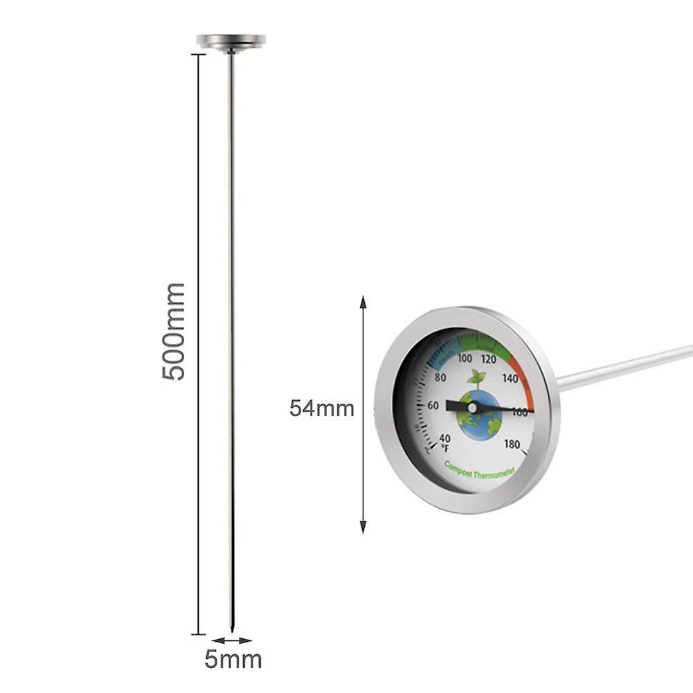 Compost Thermometer with Max Dial for Garden Soil Measurement Portable — image 2