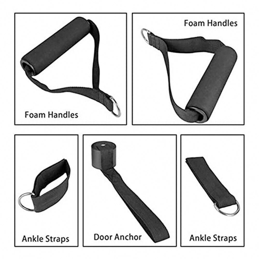 11Pcs/Set Pull Rope Belt Elastic Home Gym Fitness Exercise Resistance Band β image 4