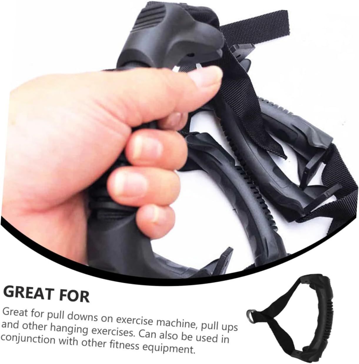 2pcs Fitness Handle Single- Grip Handle Tricep Strap Push Down Sports Handle Resistance Band Handle Grips Strength Training Handle — image 4
