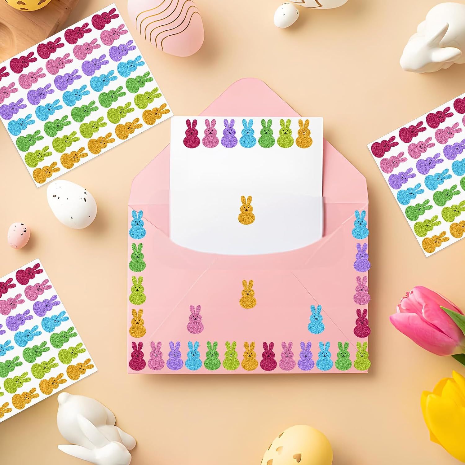 10 Sheets Holiday Stickers, Total 350 Pieces Colourful Self‑Adhesive Festive Stickers for Envelopes, Gift Seals, Party Bags, Cards and Craft Decoration — image 5