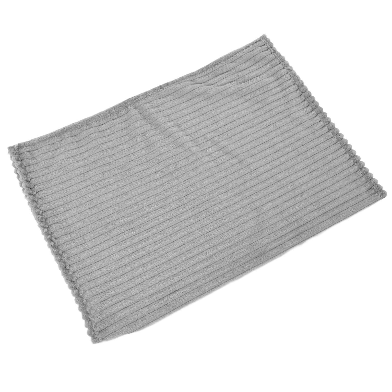 Flannel Throw Blanket Plush Fluffy Light Breathable Fine Workmanship Stylish Simple Soft BlanketGrey โ image 5