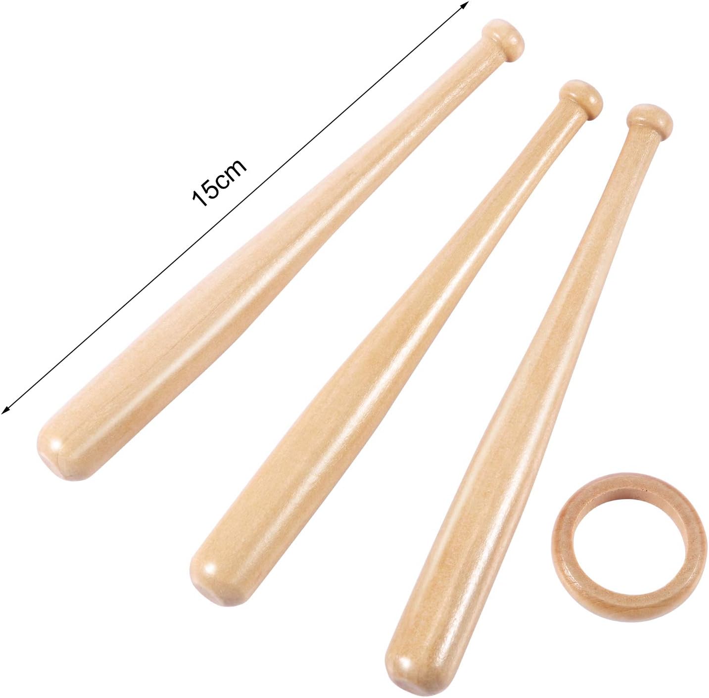 Baseball Ring Holder Stand - Natural Wood Finish - Bat Display Stand - Baseball Gift - Sports Decor - Wooden Display Rack - Ideal for Collectors & Enthusiasts — image 2