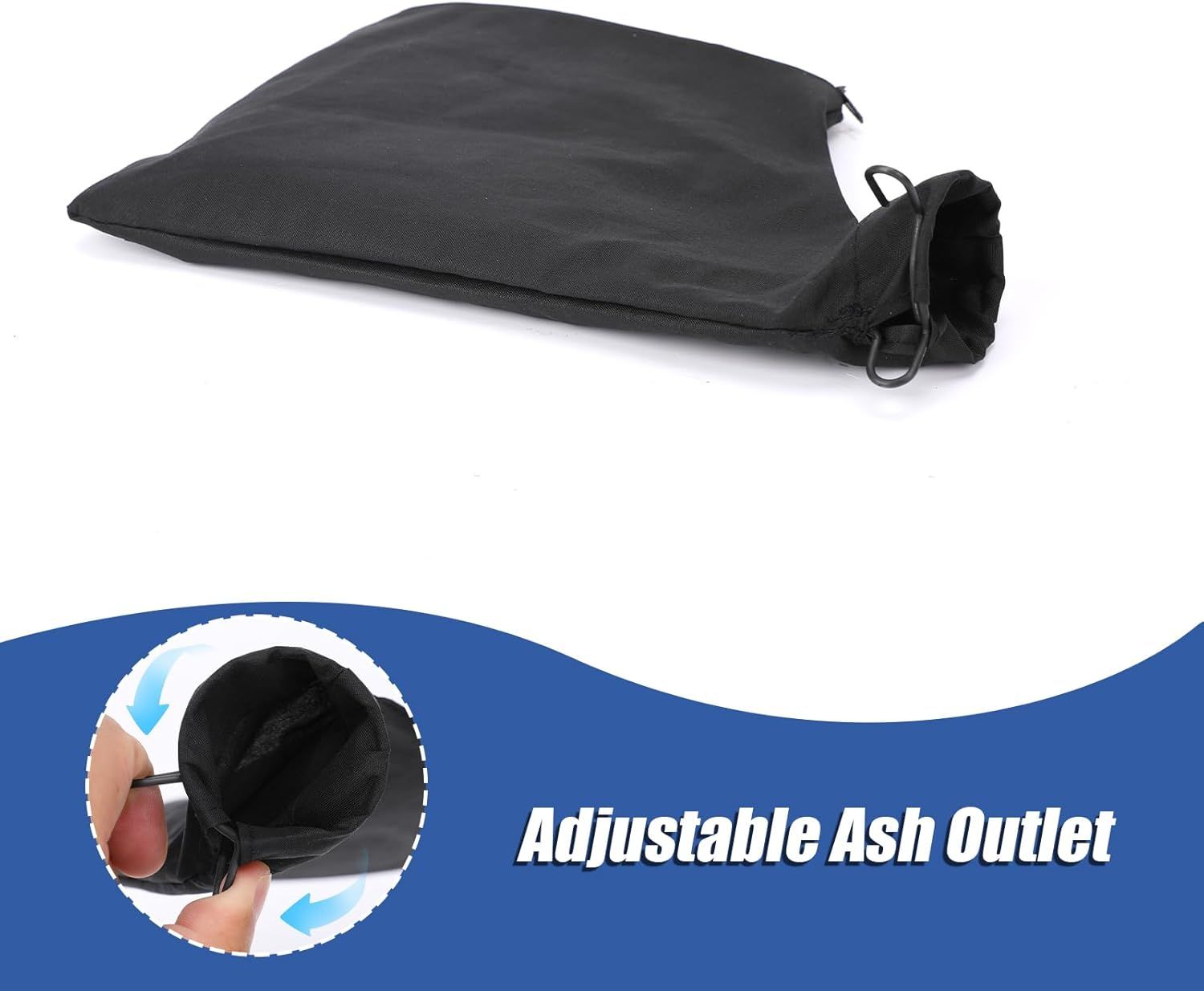 Table Saw Miter Dust Bag Black Dust Collection Bag for 255 Model with Zipper and Wired Adjustable Stand for Belt Sander Parts Diagonal Miter Saw Accessories — image 4