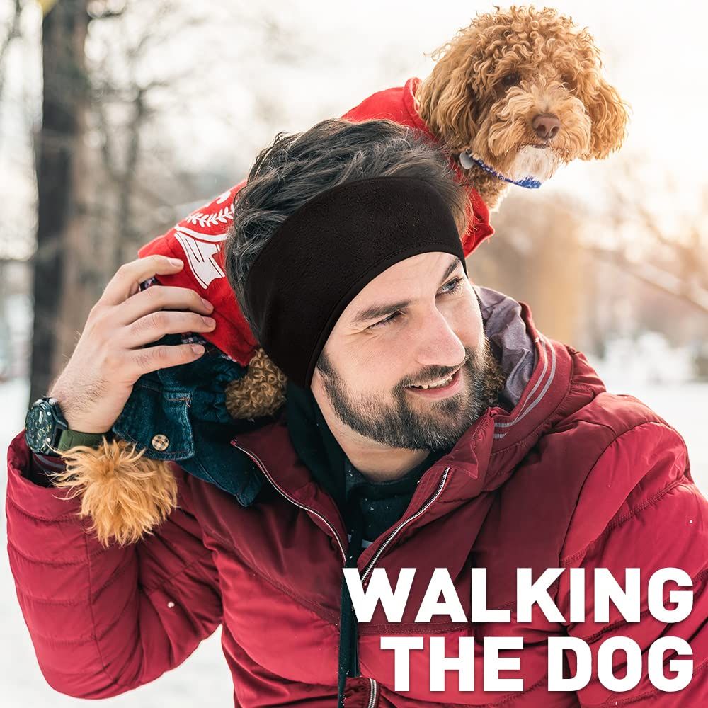 Ear Warmers for Men Women Kids - Winter Headband Ear Muffs Ear Covers for Cold Weather Running Cycling Ski โ image 2