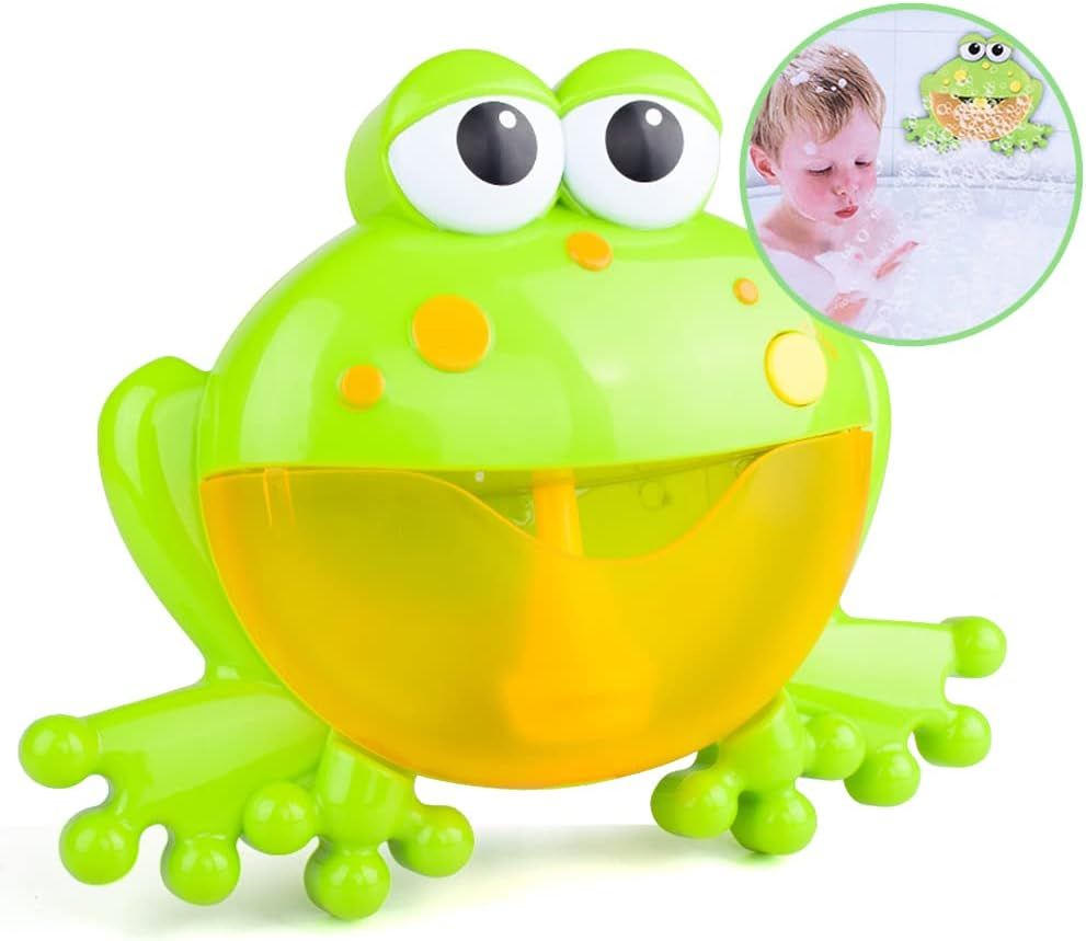 Musical Frog Baby Bath Toy Bubble Machine Bathtub Maker for Bath Music Surround Sweet music, surrounded by a lot of bubbles