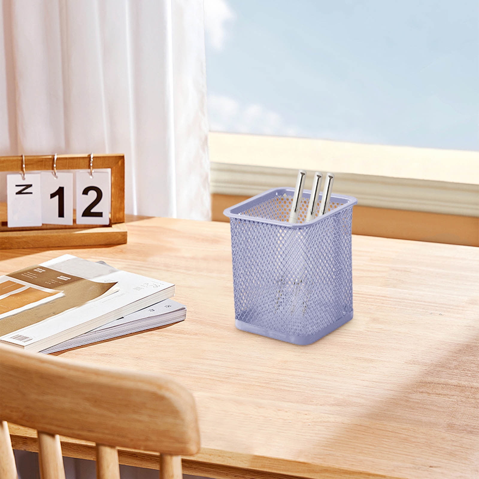 Pen Holder Mesh Pencil Holder Metal Pencil Holders Pen Organizer for Desk Office Pencil Holders, Back to Sch-ool Supplies I — image 4