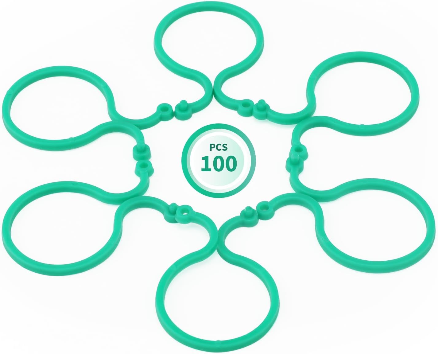 Garden Plant Support Clips 100Pcs Green Tomato Clips Vegetables Vine Flower Clips Garden Clips For Climbing Plants, Securing Plants โ image 3