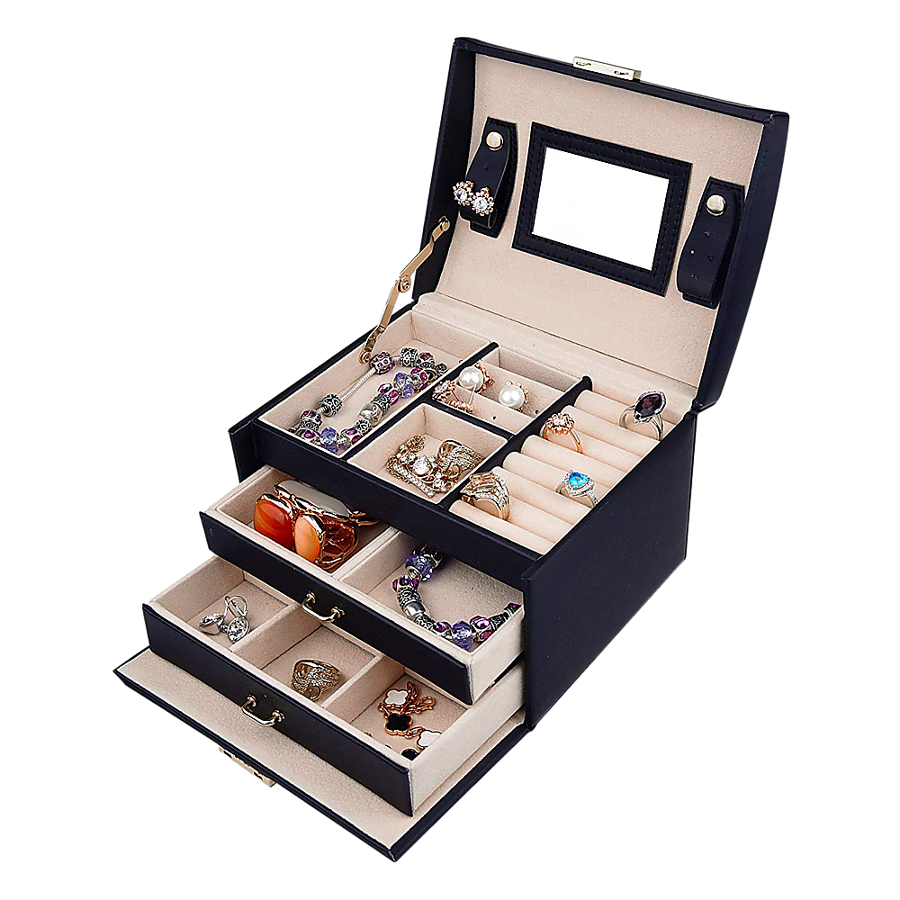 Jewellery Storage Box – Organiser Case for Rings, Necklaces and Accessories Display — image 6