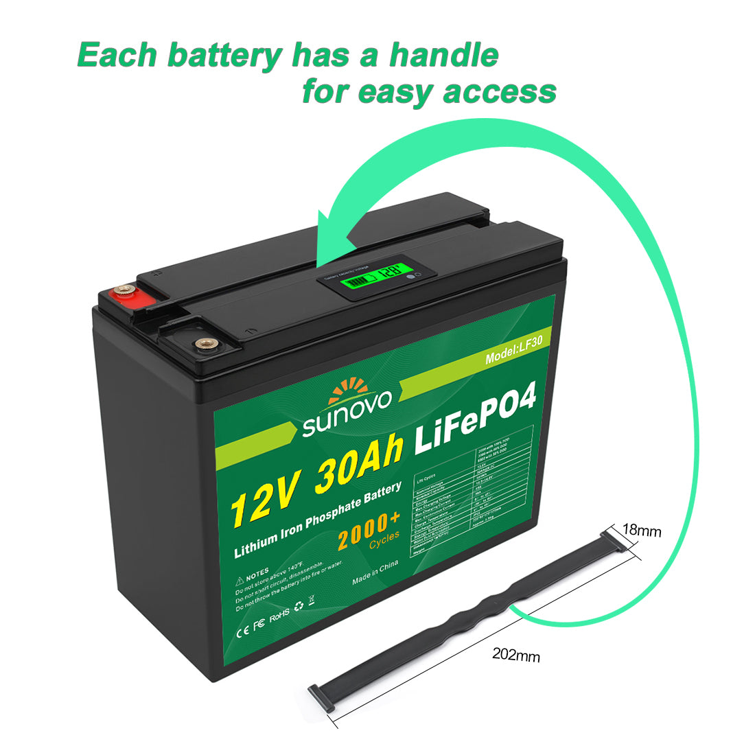 Samland 12V 30AH Deep Circle Lifepo4 Battery Rechargeable Lithium โ image 4